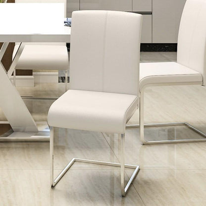 Chaise de salle à manger contemporaine en forme de S AMELIA