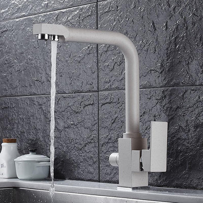 Robinet double plat mat minimaliste ENZO Nude