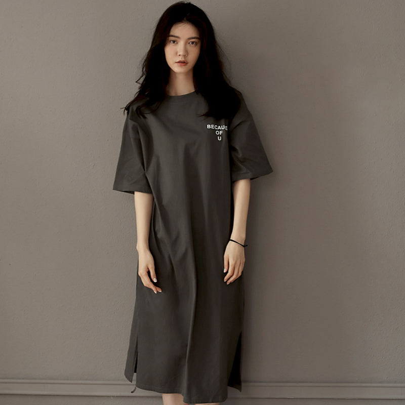 Chemise de nuit slim en coton Elsie 