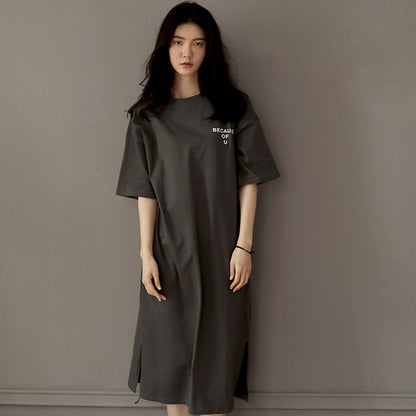 Chemise de nuit slim en coton Elsie 