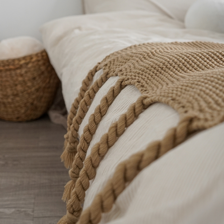 Couverture tricotée Helman