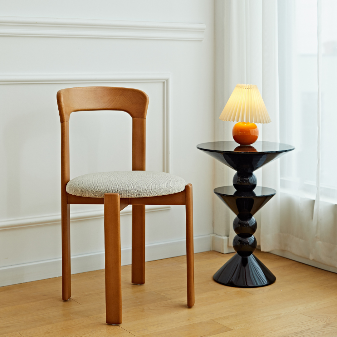 Chaise de salle à manger en bois massif Elkland (lot de 2)