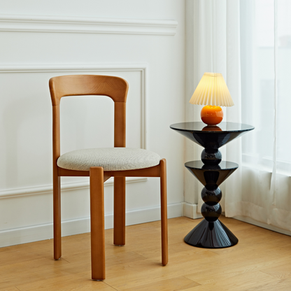Chaise de salle à manger en bois massif Elkland (lot de 2)