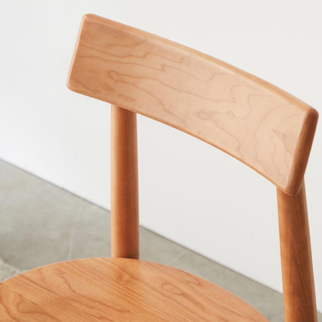 Chaise de salle à manger en bois de cerisier Arvin (ensemble de 2)