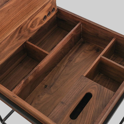 Table d'appoint en bois massif Kabamba 