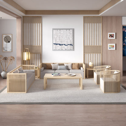 ANIYAH OHIO HILTON Canapé japonais en latex Frêne nordique