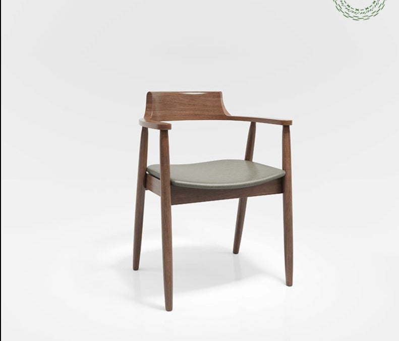 Chaise princesse LEILANI Hiroshima en bois massif, table de salle à manger ronde, option conférence (choix de 7 tailles)