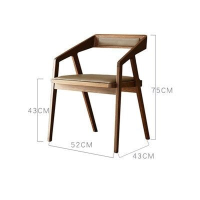 Table à manger moderne AMIRA en bois massif de style nordique 