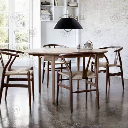 Chaise en bois massif GRANT, hêtre importé, idéale pour les repas, l'écriture et le bureau