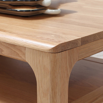 Table basse en bois massif pur de style japonais AKAGI