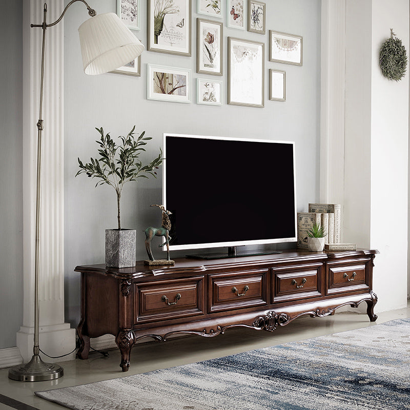 Claire New York Sheraton Meuble console TV / Table basse / Vitrine en verre Américain Moderne 