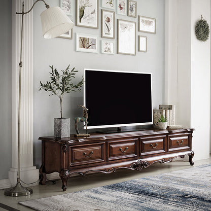 Claire New York Sheraton Meuble console TV / Table basse / Vitrine en verre Américain Moderne 