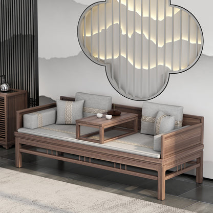 Canapé-lit classique en bois massif INGRID SHERATON