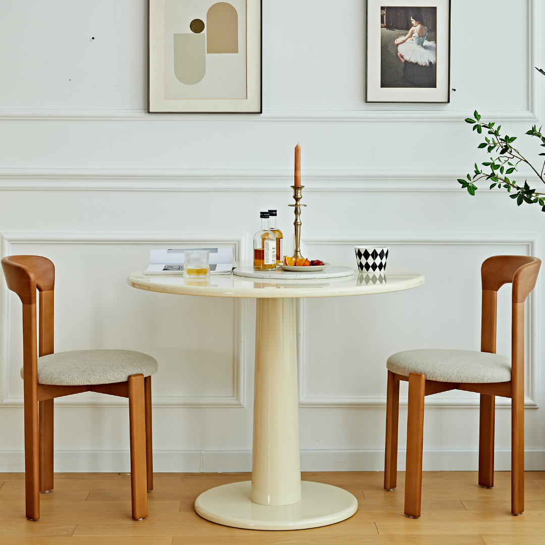 Chaise de salle à manger en bois massif Elkland (lot de 2)