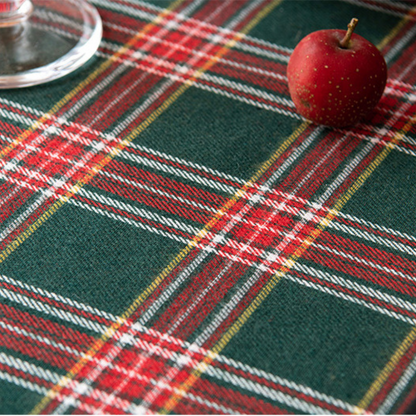 Nappe de Noël à carreaux vichy