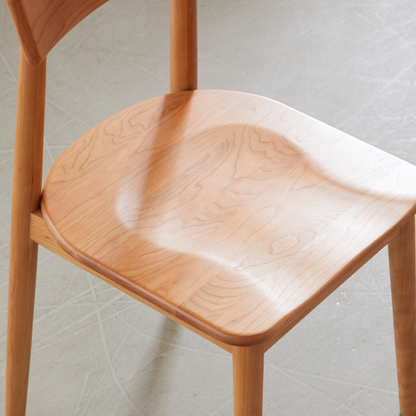 Chaise de salle à manger en bois de cerisier Arvin (ensemble de 2)