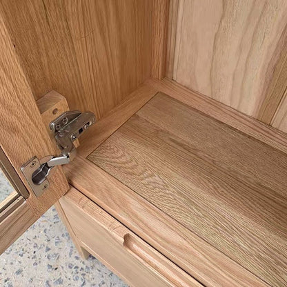 Vitrine-bibliothèque en verre scandinave nordique KAYDEN