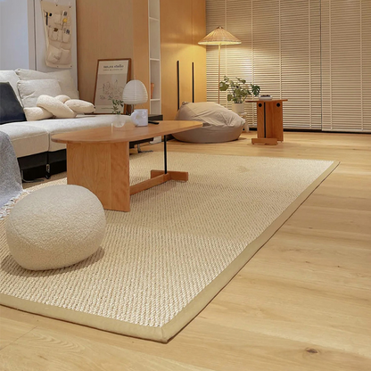 Tapis fait main en sisal beige Angelick