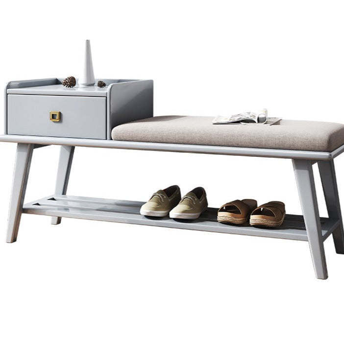 Tabouret à chaussures en bois massif CASSIDY BELAIR