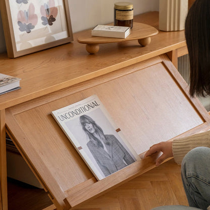 Meuble TV en bois massif Bradwell