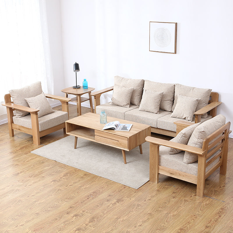 Canapé nordique moderne en bois massif BENTLEY