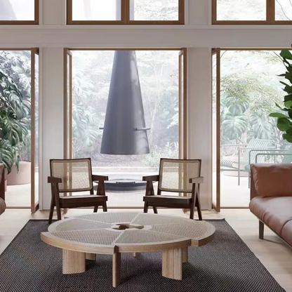 Table basse en rotin Driskill