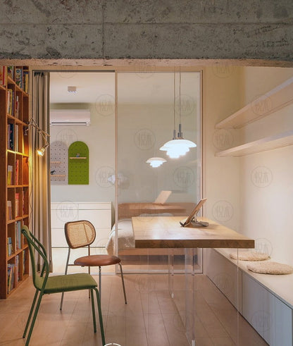 Table à manger AUDREY Design américain Bois massif Nordique