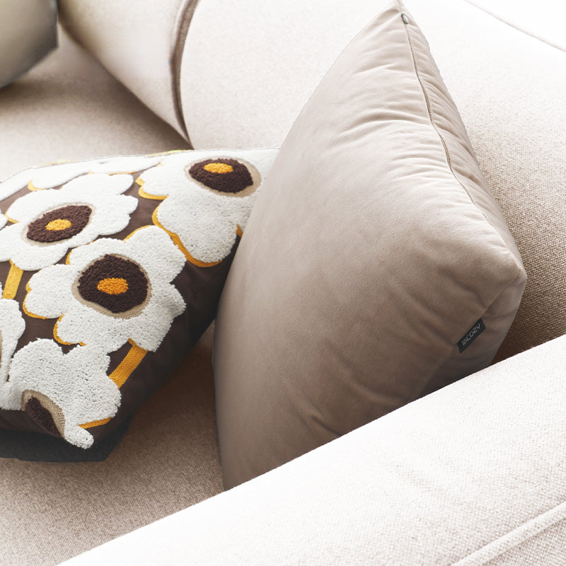 Housse de coussin et insert en velours Gerta