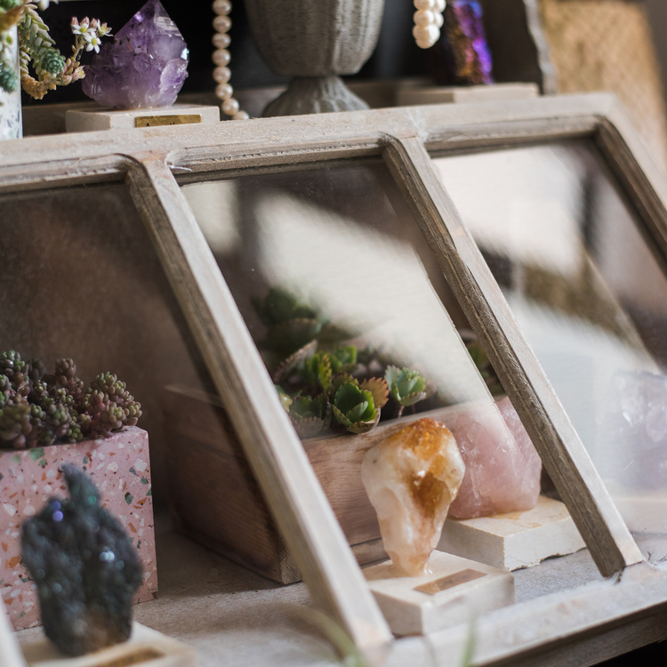 Boîte de présentation vintage Ludie