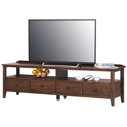 Meuble TV console scandinave entièrement en bois massif AYDEN