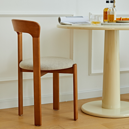 Chaise de salle à manger en bois massif Elkland (lot de 2)