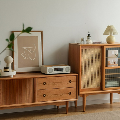 Meuble TV Griffing en cerisier