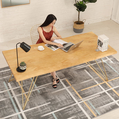 Table à manger IAN Live Edge Slab Design minimaliste moderne nordique