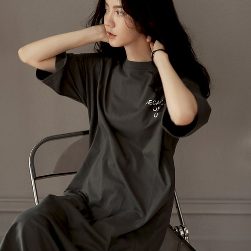 Chemise de nuit slim en coton Elsie 