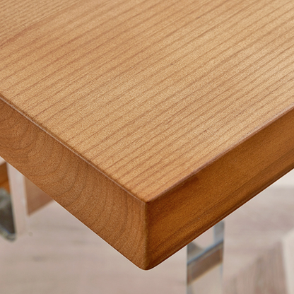 Table à manger Edwin avec base en acrylique