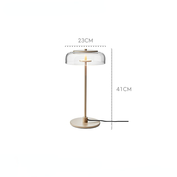 Lampe arquée en verre Keystone