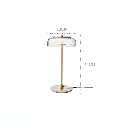 Lampe arquée en verre Keystone