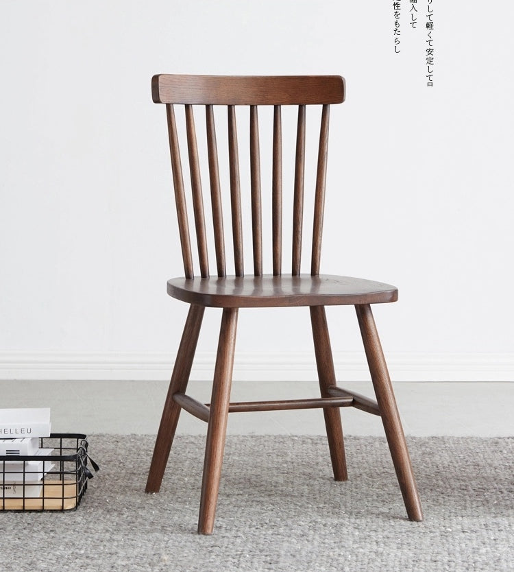 JAKIRA Table à manger et chaise en bois massif japonais nordique scandinave