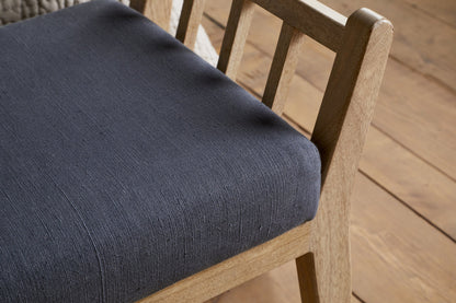 Banc traîneau rembourré Avanthi - Charbon