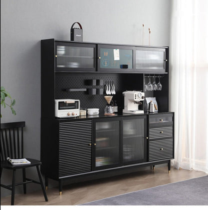 Buffet scandinave en bois massif ADALINE (3 couleurs, 3 tailles)