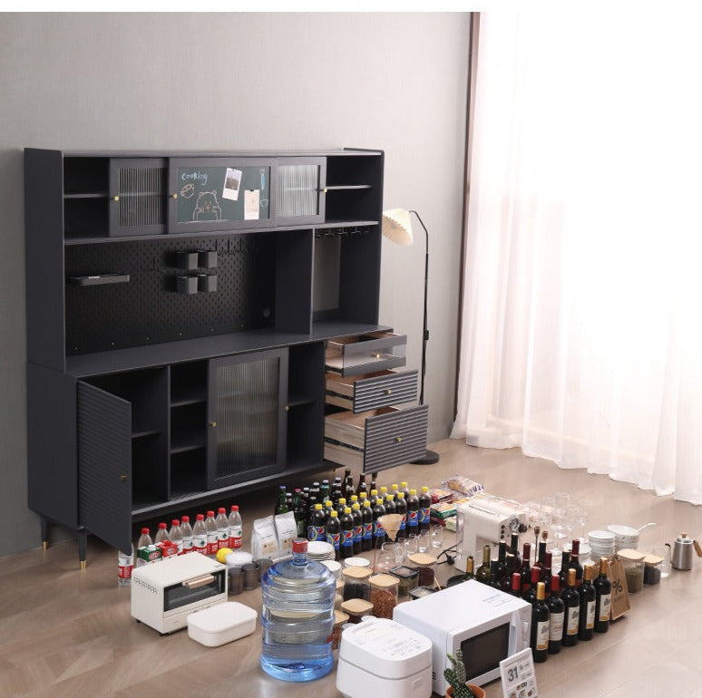 Buffet scandinave en bois massif ADALINE (3 couleurs, 3 tailles)