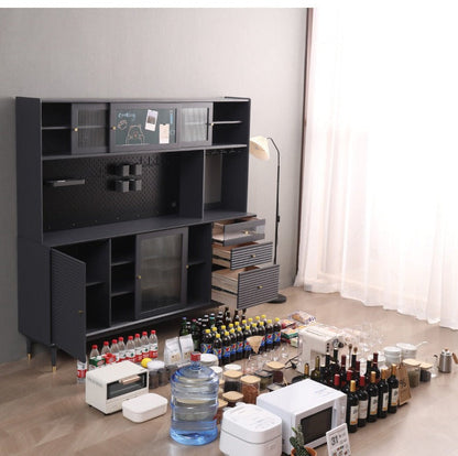 Buffet scandinave en bois massif ADALINE (3 couleurs, 3 tailles)