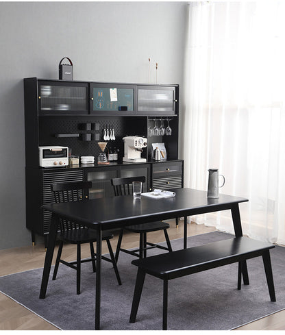 Buffet scandinave en bois massif ADALINE (3 couleurs, 3 tailles)