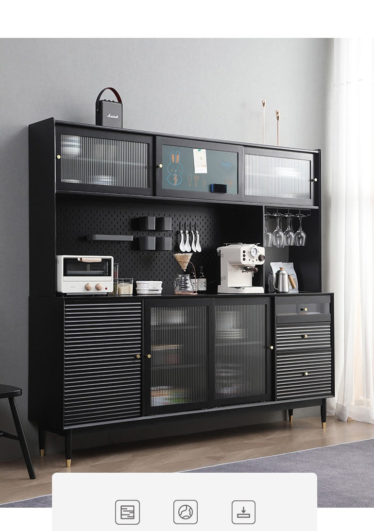 Buffet scandinave en bois massif ADALINE (3 couleurs, 3 tailles)