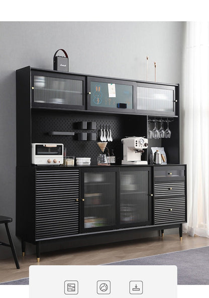 Buffet scandinave en bois massif ADALINE (3 couleurs, 3 tailles)