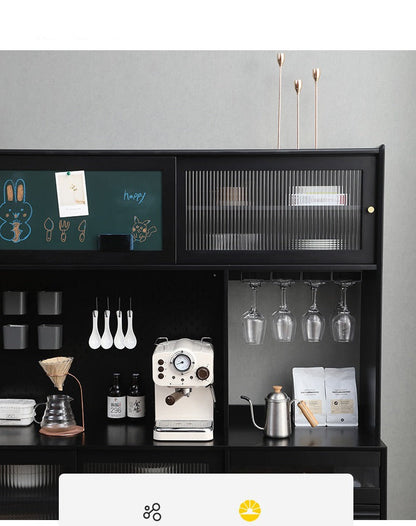 Buffet scandinave en bois massif ADALINE (3 couleurs, 3 tailles)