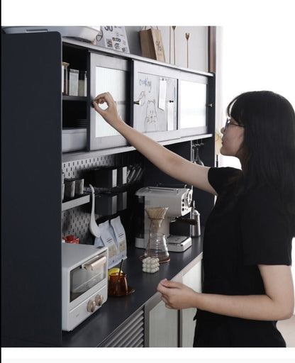 Buffet scandinave en bois massif ADALINE (3 couleurs, 3 tailles)