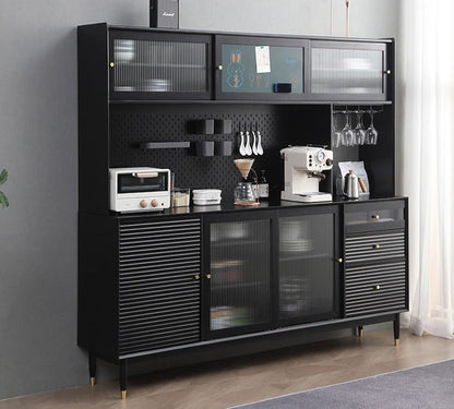 Buffet scandinave en bois massif ADALINE (3 couleurs, 3 tailles)