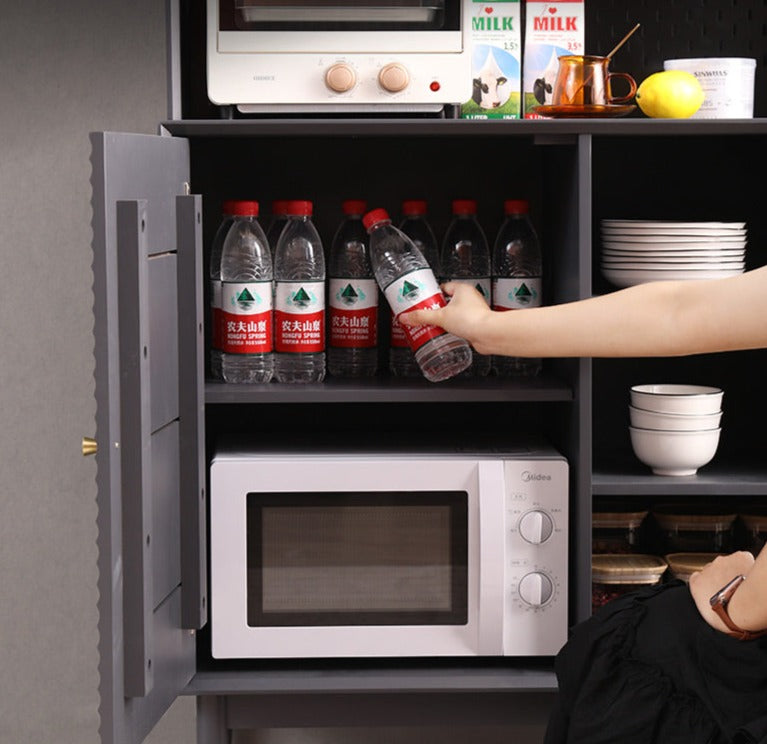 Buffet scandinave en bois massif ADALINE (3 couleurs, 3 tailles)