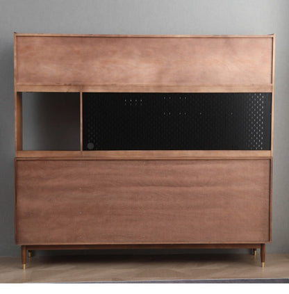 Buffet scandinave en bois massif ADALINE (3 couleurs, 3 tailles)